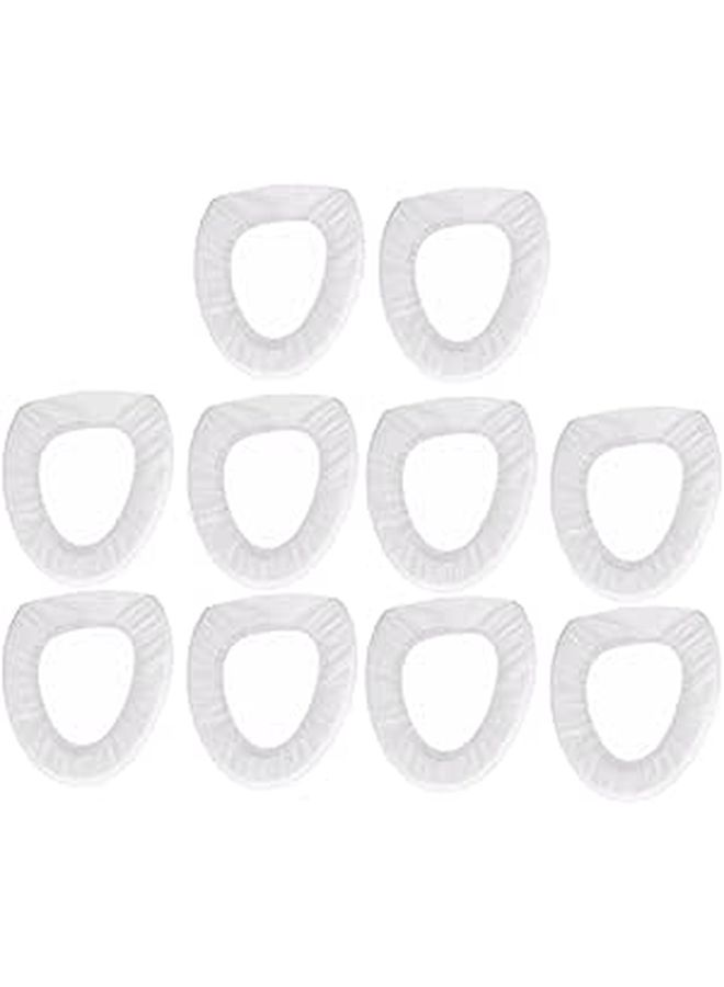 FOMIYES 10pcs Disposable Toilet Seat Covers Travel Potty Covers Portable Restroom Protectors - Image 1