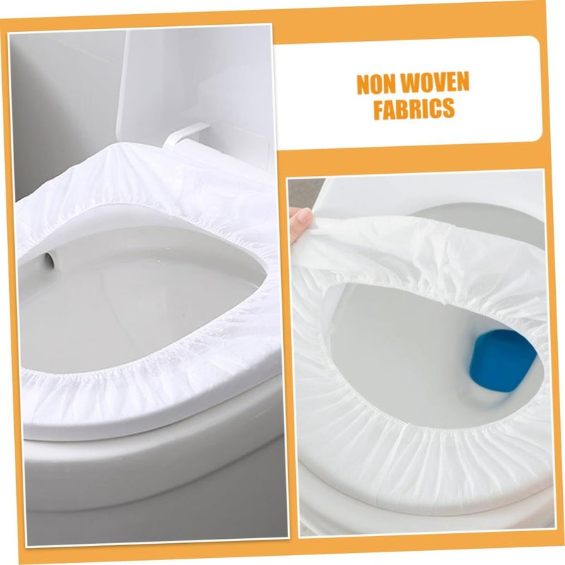 FOMIYES 10pcs Disposable Toilet Seat Covers Travel Potty Covers Portable Restroom Protectors - Image 4