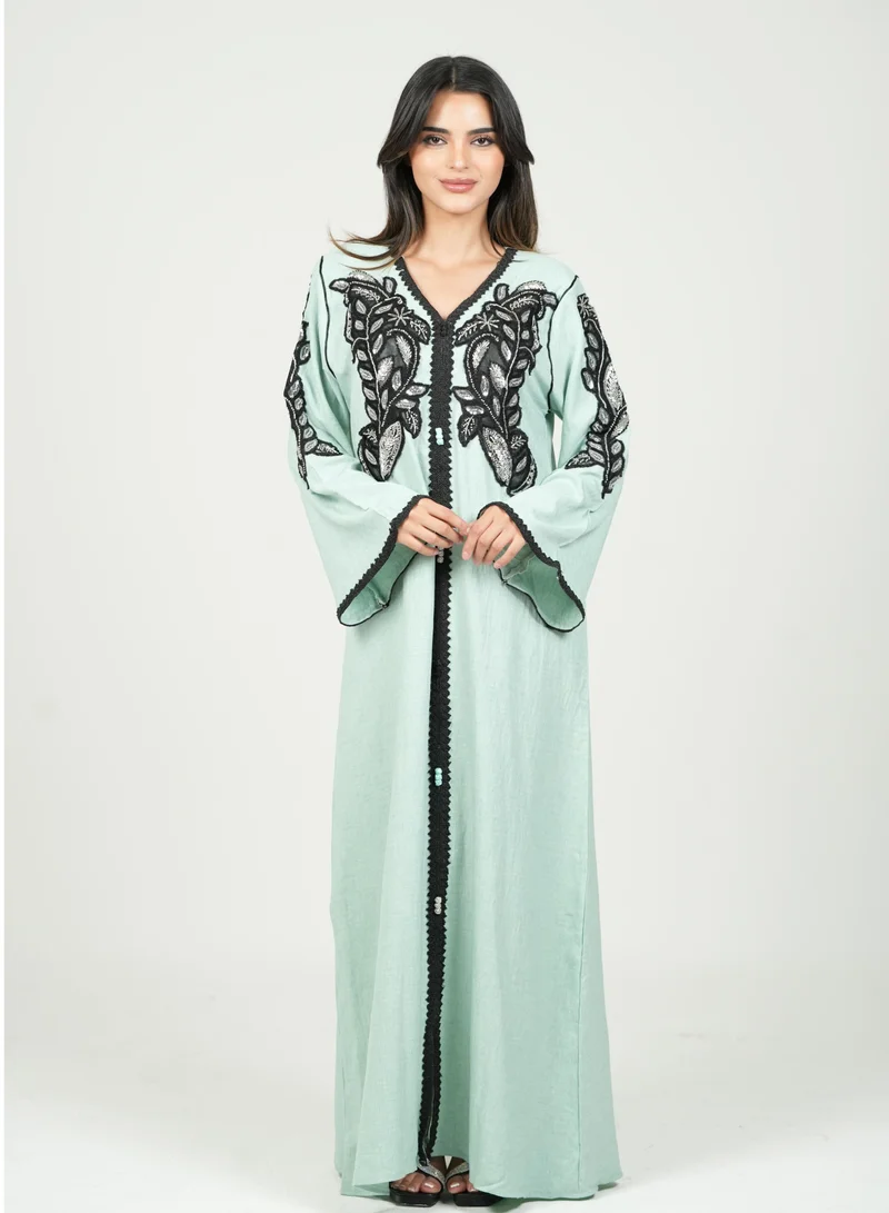 AL BENT AL SHARQIEH embroidred jalabiya dress