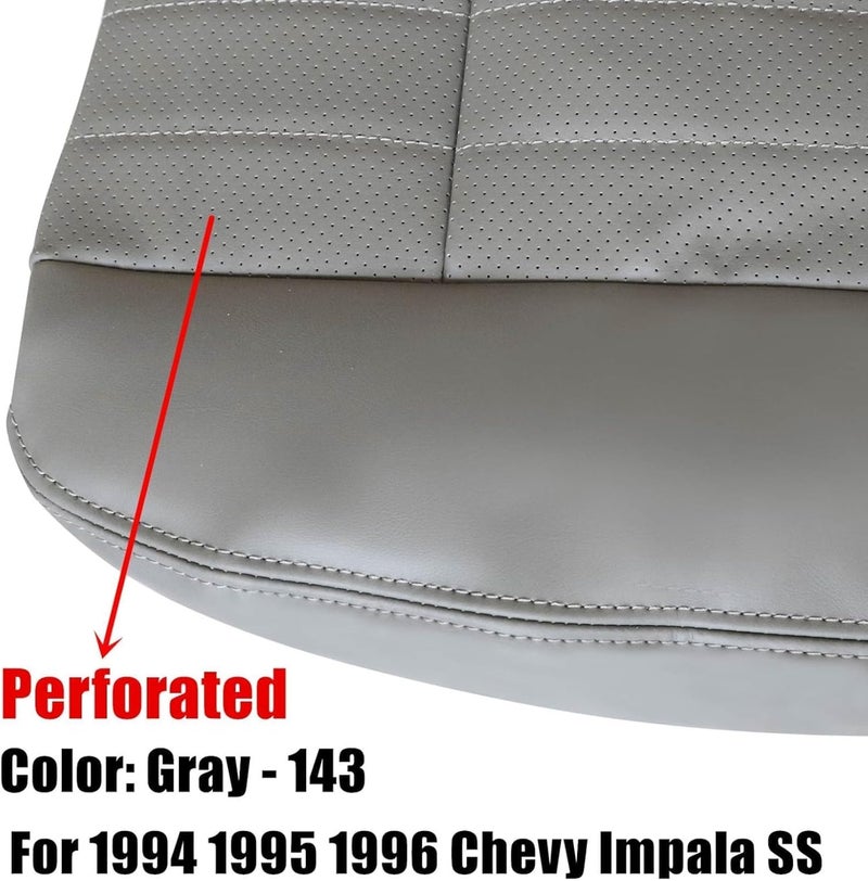 NLQR Front Driver Bottom Replacement Seat Cover Leather for Chevy Impala 1994-1996 - Image 5