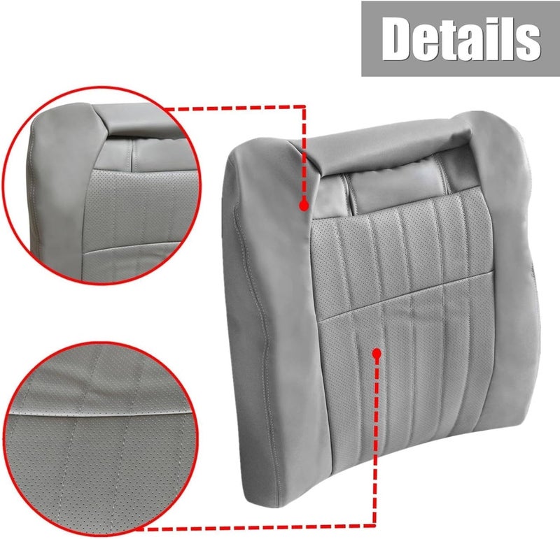 NLQR Front Driver Bottom Replacement Seat Cover Leather for Chevy Impala 1994-1996 - Image 4
