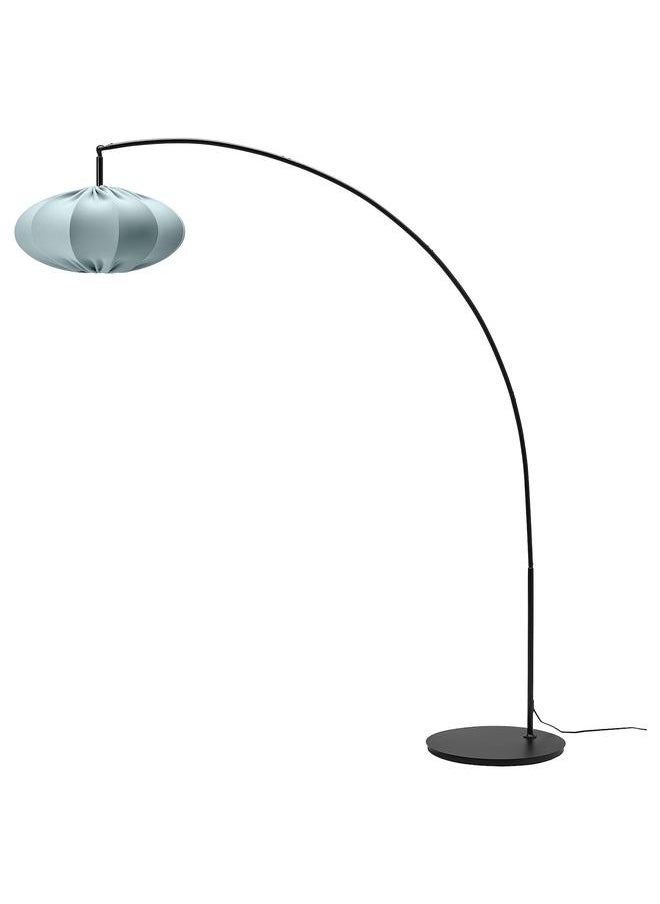 Zaboon Floor lamp, arched, turquoise/black  - Image 1