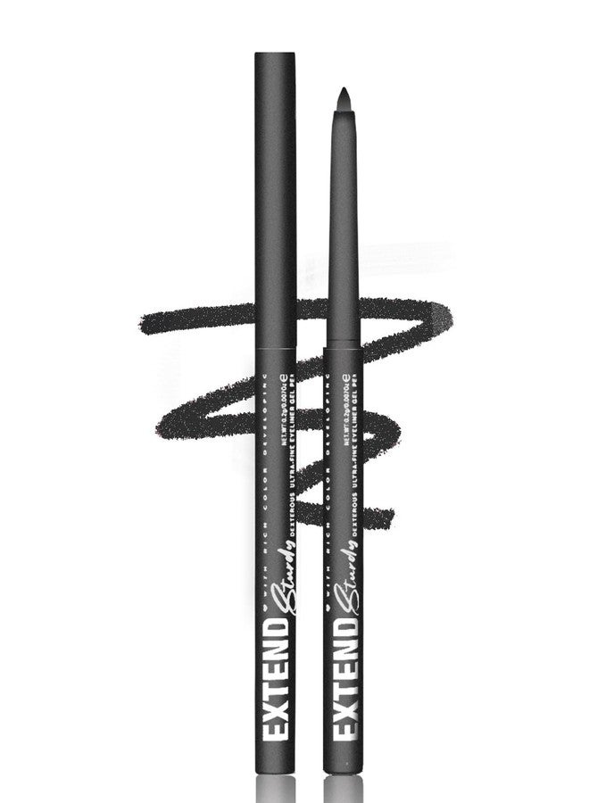 LYSdefeu Shimmer Black Gel Glitter Eyeliner Pencil, Metallic Waterproof Smudge-Proof Creamy Retractable Smooth Eye Liner pencil, Hypoallergenic Long Lasting Eyeliner Brightener Pen Eye Makeup Gift for Women#12 - Image 1