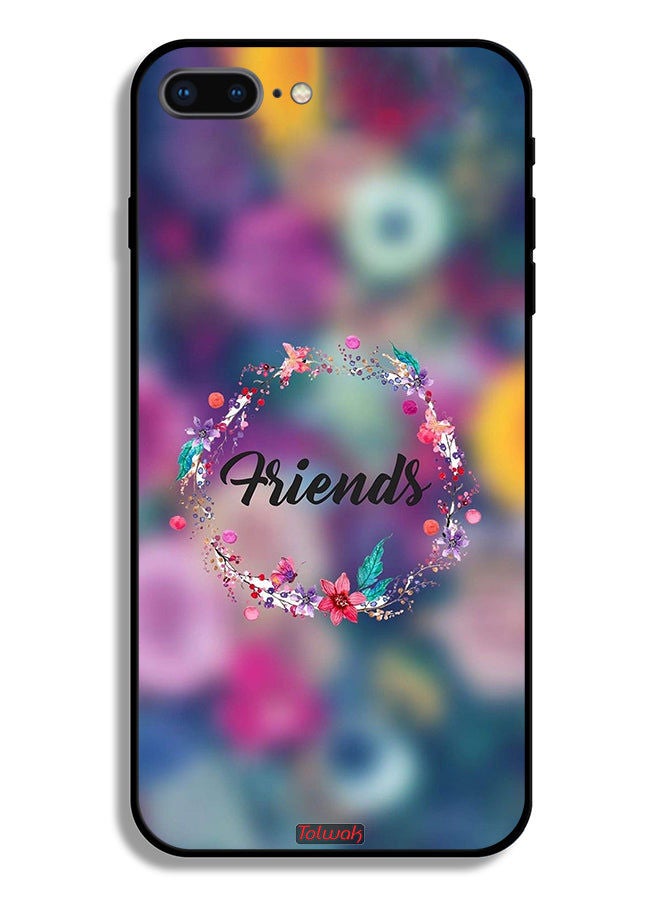 Apple iPhone 7 Plus Protective Case Friends In Flowers Ring Art