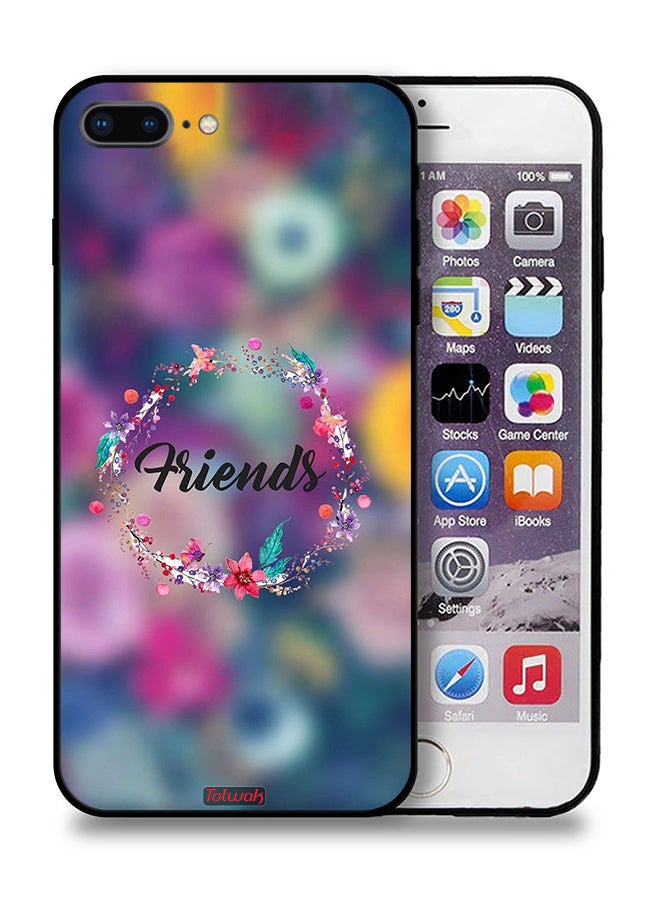 Apple iPhone 7 Plus Protective Case Friends In Flowers Ring Art