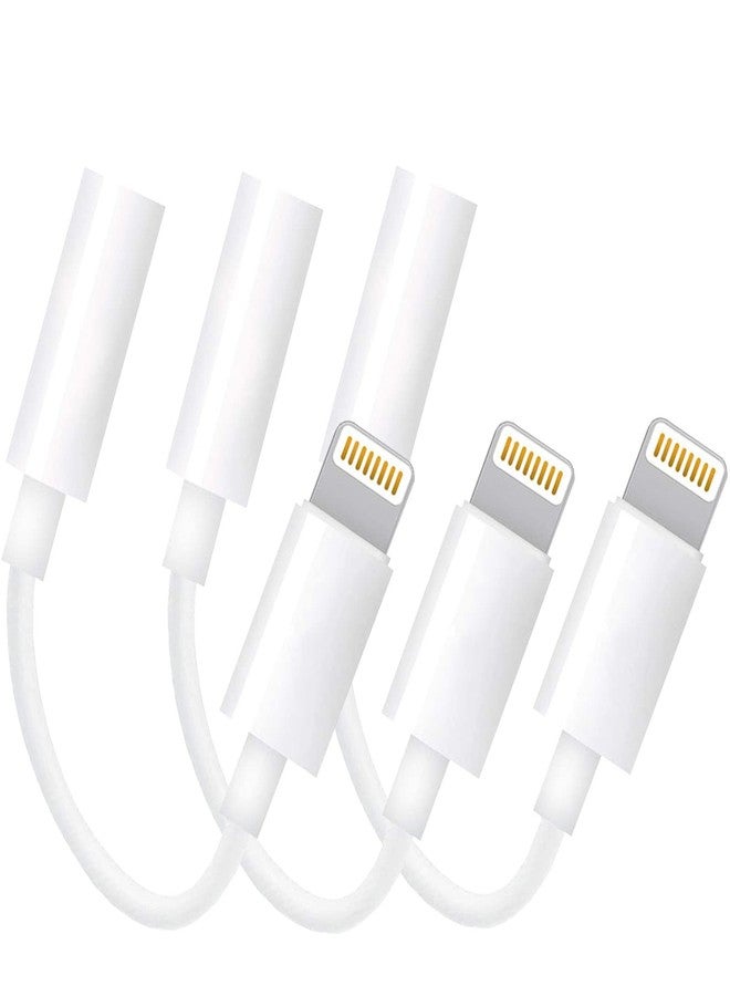 esbeecables Apple MFi Certified Lightning to 3.5mm Headphone Jack Adapter, 3 Pack, Compatible with iPhone 13, 12, 11 Pro XR XS Max X, iPad, iPod Touch, Perfect for Music, Movies, and More - Image 1