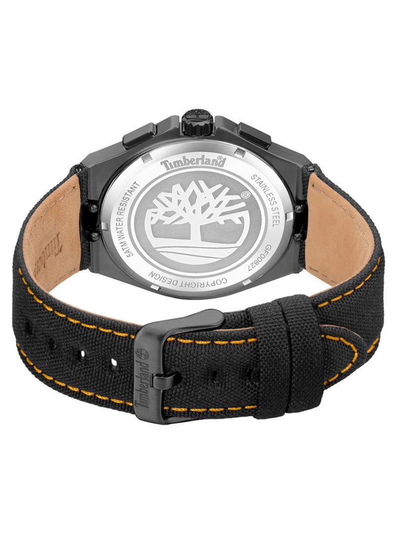 Timberland Men Jonesboro Blue Dial Leather Strap Multifunction Watch for Men, 44mm - Image 3