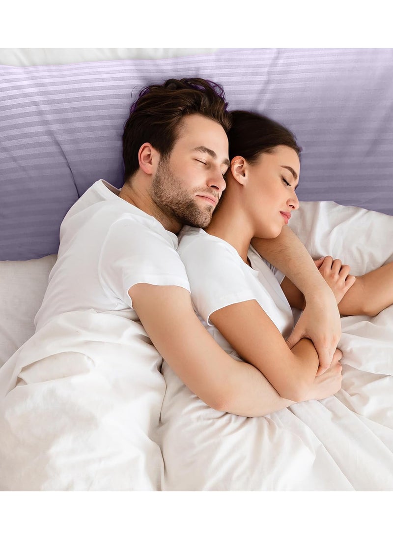 Eworld Premium Full Body Pillow for Adults, Ultra-Smooth Polyester Fiber, Breathable & Ideal for Side Sleepers, with Ultra-Soft Cotton Cover, Available in Multiple Colors, 20x54".  - Image 4