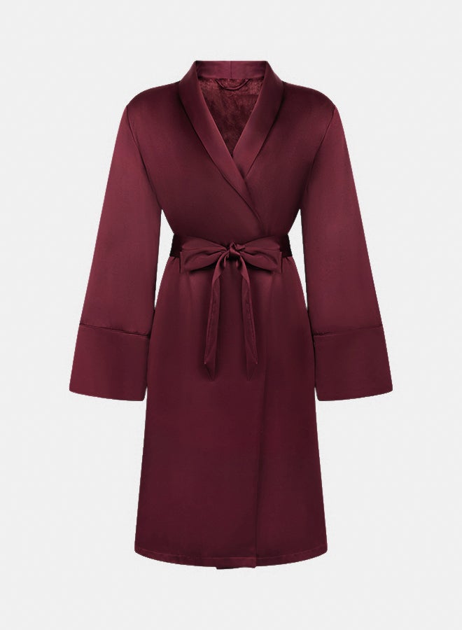 hunkemoller Satin Fleece Bathrobe - Image 4