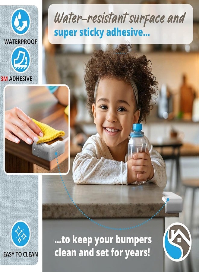 Rster 8-Pack Corner Protectors Baby Proof, Furniture Corner and Edge Safety Bumpers, Soft Rubber Foam Cushion Covers, 3M Taped Corner Guards, Baby Child Proofing Pads, Table Corner Protectors, Black - Image 4