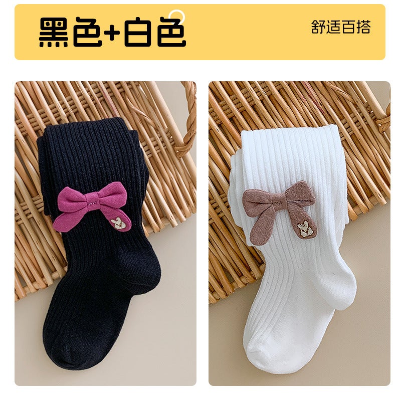 Girls Pantyhose Thin Children'S Leggings Baby Socks Baby White Cotton Socks Leggings - Image 1