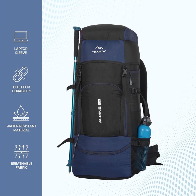 TRAWOC ALPINE 55L Travel Backpack - Image 5