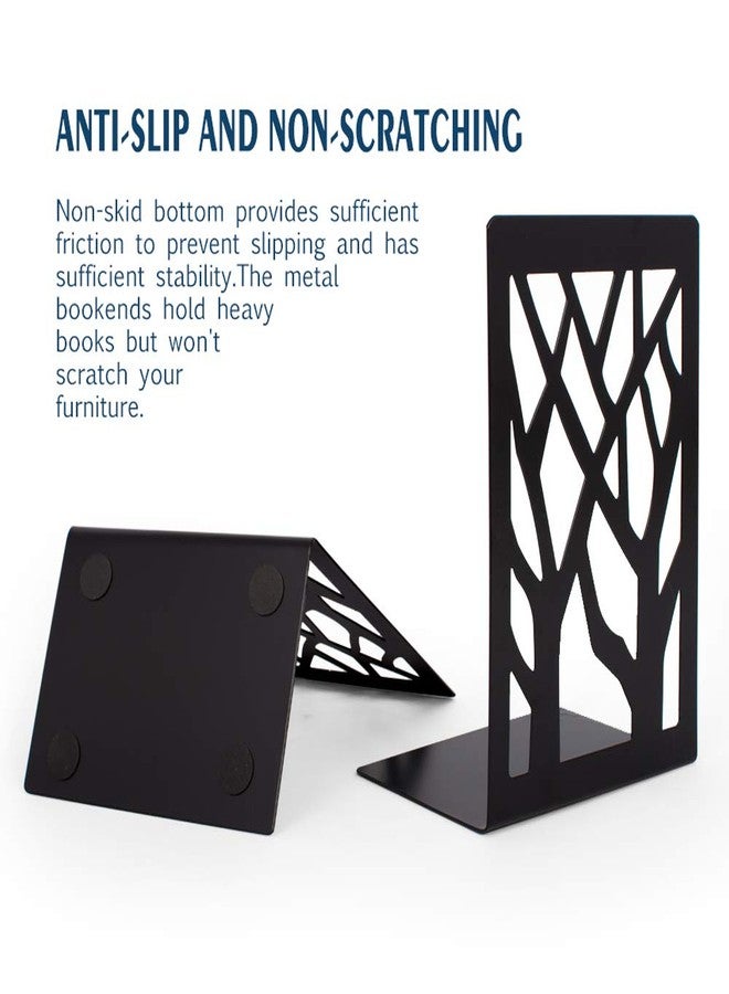 shikaman 2 Pair Book Ends,Metal Book End Supports for Bookrack Desk - Image 5