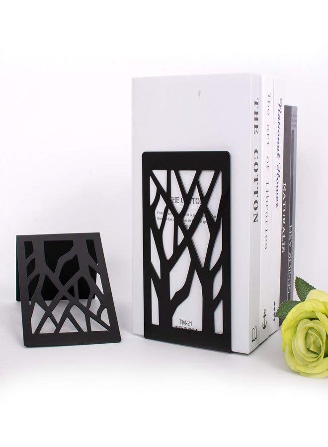 shikaman 2 Pair Book Ends,Metal Book End Supports for Bookrack Desk - Image 4