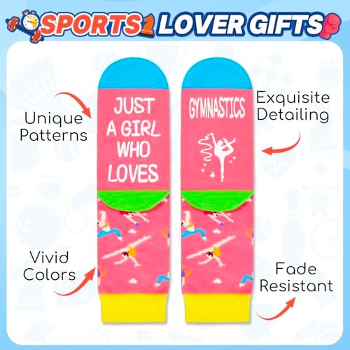 Happy Pop HAPPYPOP 7-9 Year Old Gymnastics Gifts - Gifts for Gymnasts Girls Kids, Gymnastics Socks for Girls - Image 4