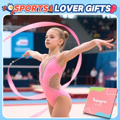 Happy Pop HAPPYPOP 7-9 Year Old Gymnastics Gifts - Gifts for Gymnasts Girls Kids, Gymnastics Socks for Girls - Image 3