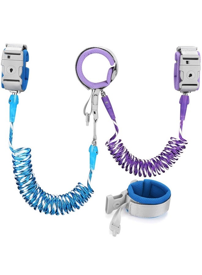 Accmor Toddler Leash with Key Lock, 2 in 1 Upgraded Anti Lost Wrist Link, 2 Packs Reflective Baby Leash with 360 Degree Rotating Connector and Adjustable Bracelet for Boys Girls Outdoor Travel, 6.56ft - Image 1