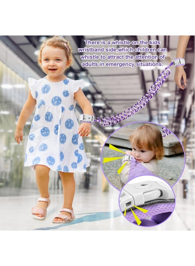 Accmor Toddler Leash with Key Lock, 2 in 1 Upgraded Anti Lost Wrist Link, 2 Packs Reflective Baby Leash with 360 Degree Rotating Connector and Adjustable Bracelet for Boys Girls Outdoor Travel, 6.56ft - Image 3