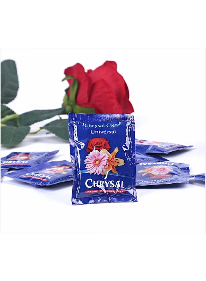 CHRYSAL Clear Flower Food Packets for Flower Arrangements u0026 Bouquets， Fresh Flower Arrangements Supplies，Flower preservative and nutrient solution to prolong the life of flowers (5g, 10 packs) - Image 2