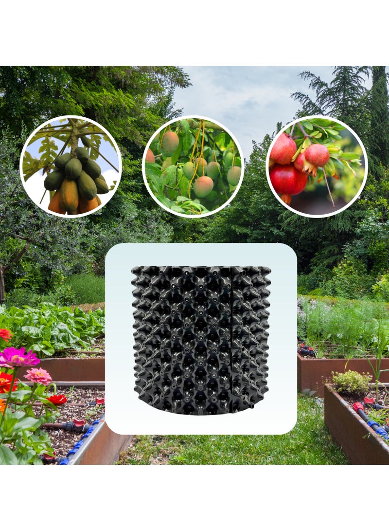 Plastic Plant Air Pruning Pot, 169 Ltr, Black, 60 cm Dia x 60 cm Height | Air Pruning Pot for Healthier Root Growth | Durable & Reusable Large Gardening Container - Image 2