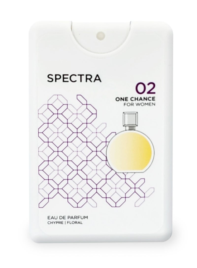 Spectra Pocket 002 One Chance EDP Perfume For Women - 18ml - Image 2