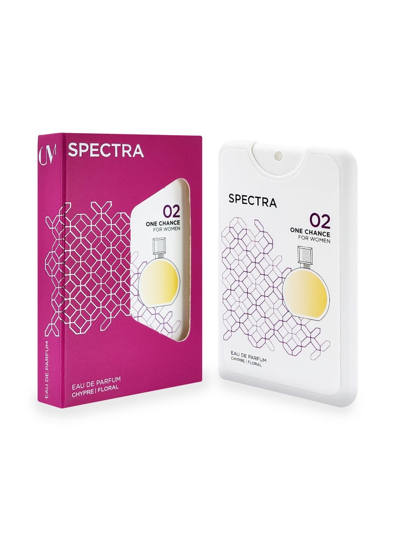Spectra Pocket 002 One Chance EDP Perfume For Women - 18ml - Image 1