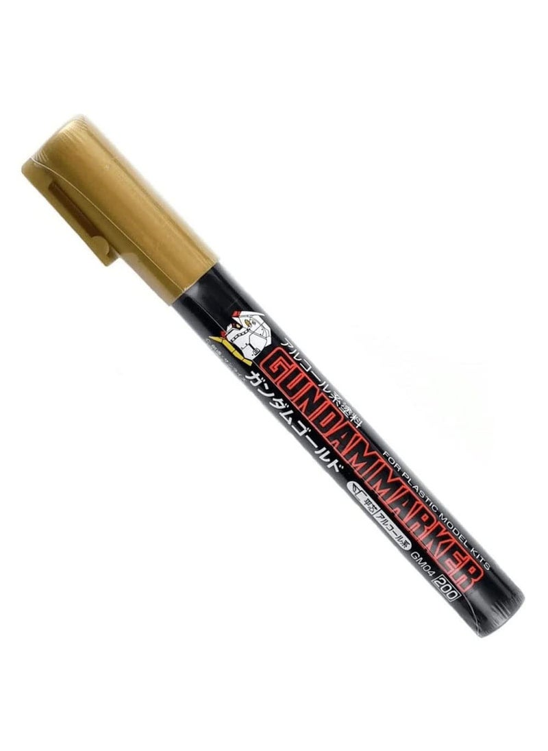 GSI Creos GSI Creos BANDAI NAMCO Entertainment Mr. Hobby Gold Gundam Marker  - Image 1