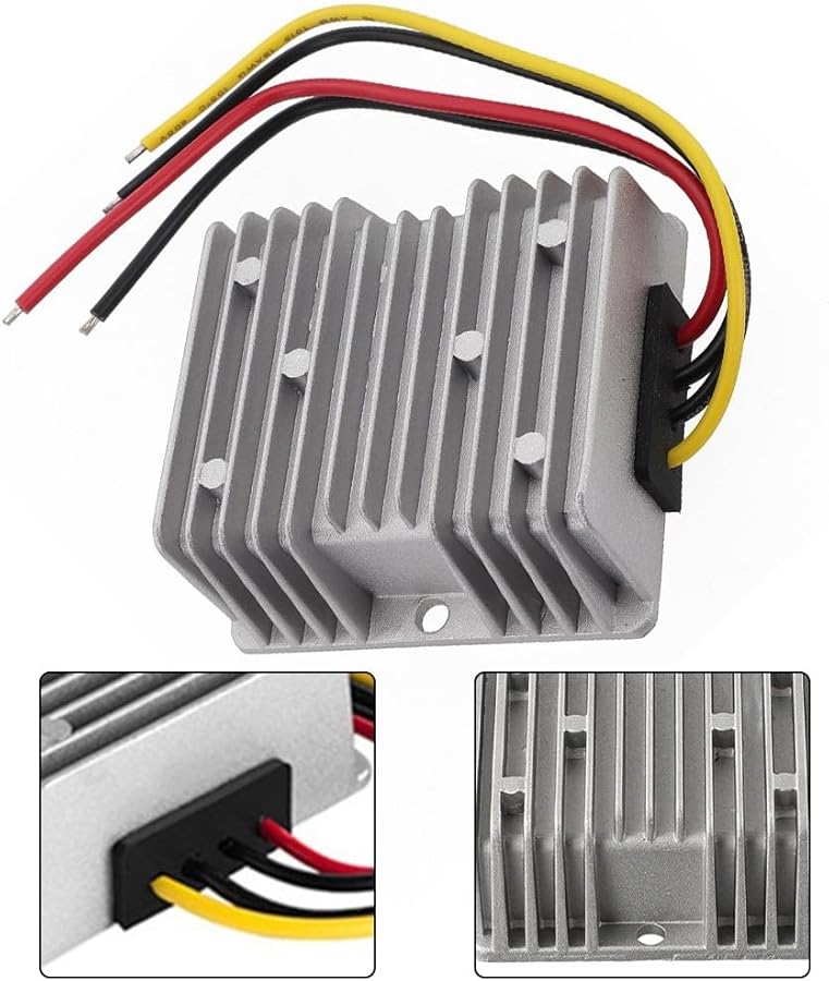 مقوم تيار مستمر معزز مقاوم للماء IP67 من الألومنيوم بقدرة 144 واط، من 12 فولت/24 فولت إلى 48 فولت 3 أمبير، مناسب لستارلينك ميني، الشاحنات، المنازل المتنقلة، والاستخدام الخارجي - Image 3