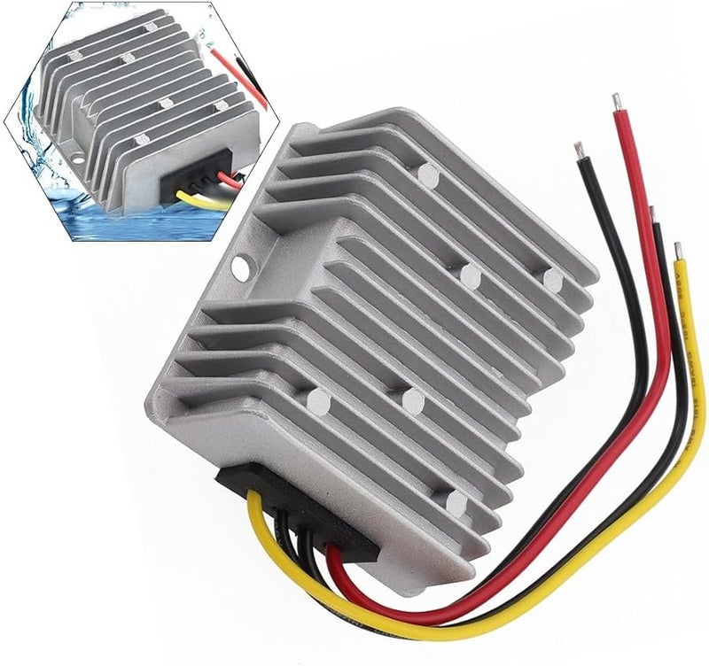 مقوم تيار مستمر معزز مقاوم للماء IP67 من الألومنيوم بقدرة 144 واط، من 12 فولت/24 فولت إلى 48 فولت 3 أمبير، مناسب لستارلينك ميني، الشاحنات، المنازل المتنقلة، والاستخدام الخارجي - Image 5