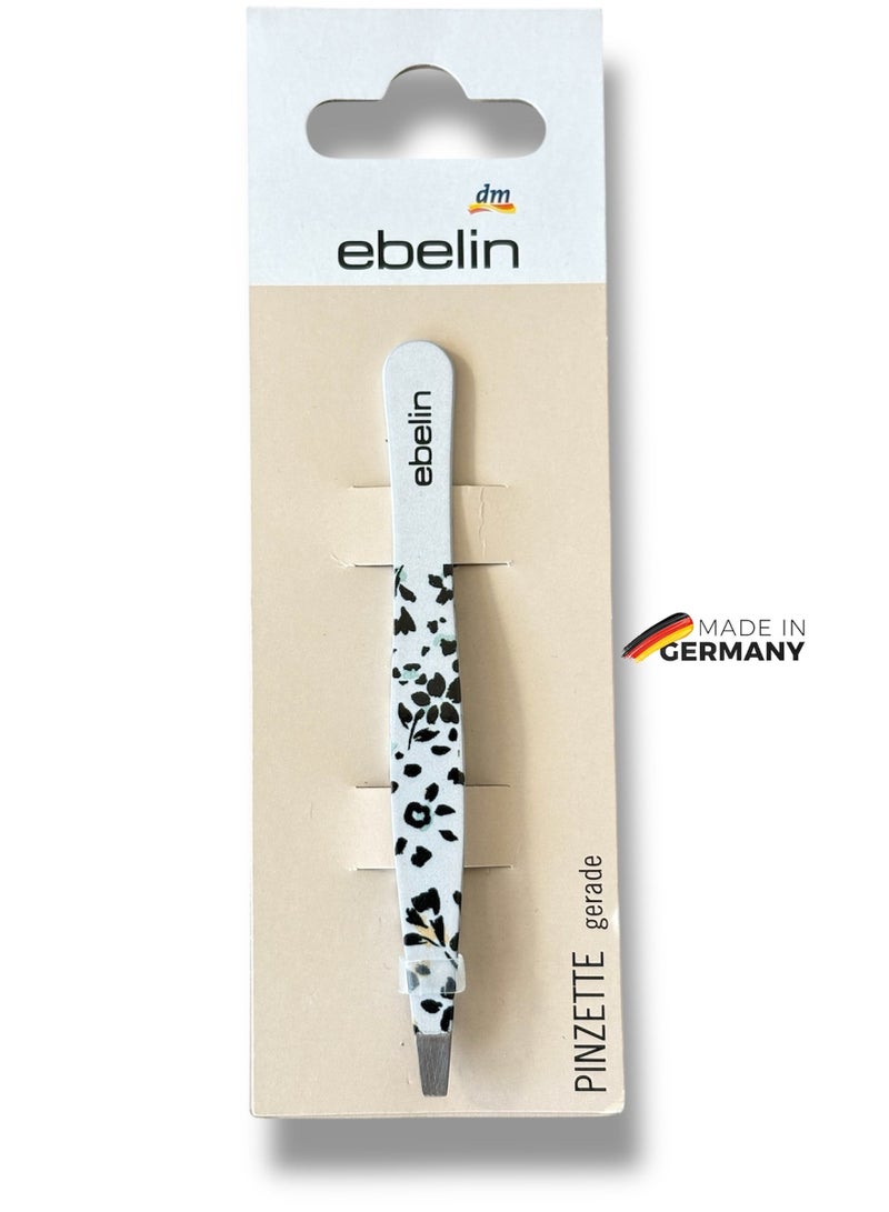 ebelin Made in Germany, ebelin Straight Tweezers - Precise Hair and Skin Scale Removal in Stylish Designs, tweezers eyebrow hair plucker - Image 1