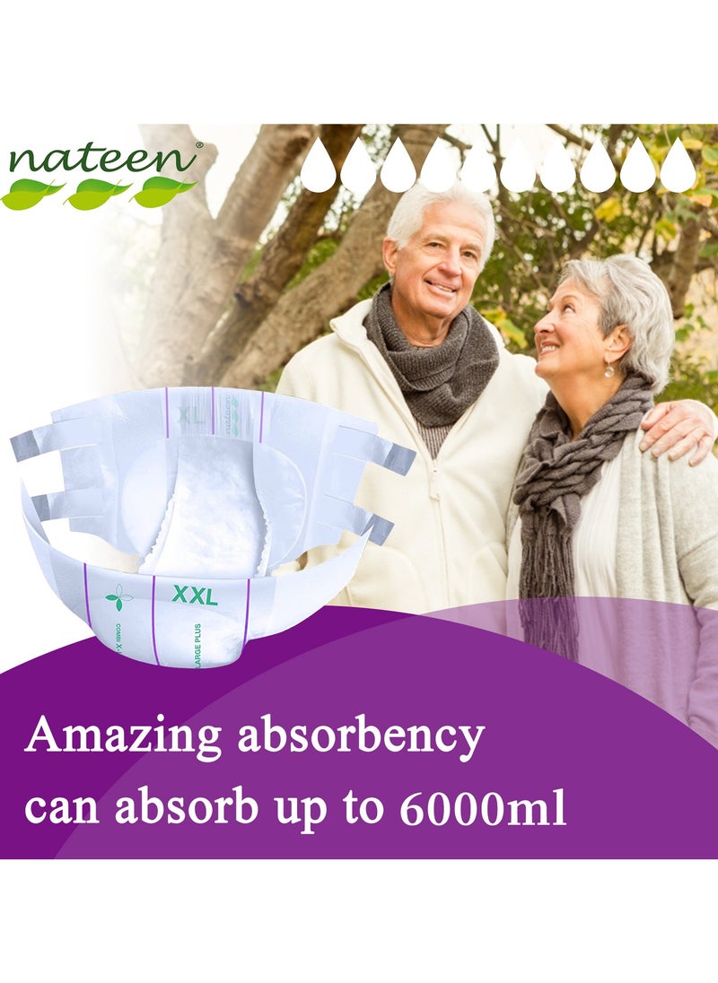 nateen Nateen Super Ultra Incontinence Adult Diaper,XX-Large,Waist Size 160-210cm,10 Count Adult Diapers,  Maximum Absorbency, Leak Protection-6000ml Absorbency.  - Image 4