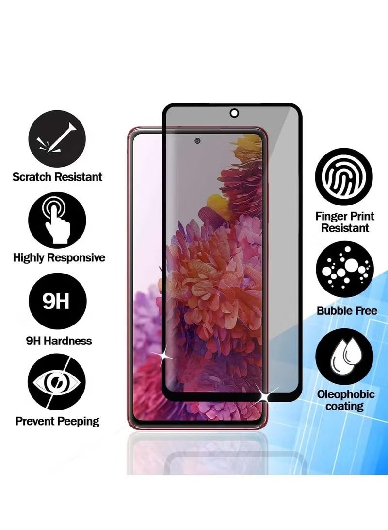 Samsung Galaxy A56 5G Privacy Screen Protector Privacy Tempered Glass Screen Protector, Anti-Peep 9H Hardness Tempered Glass, Anti-Spy Privacy Protector Film [Anti-scratch] - Image 4