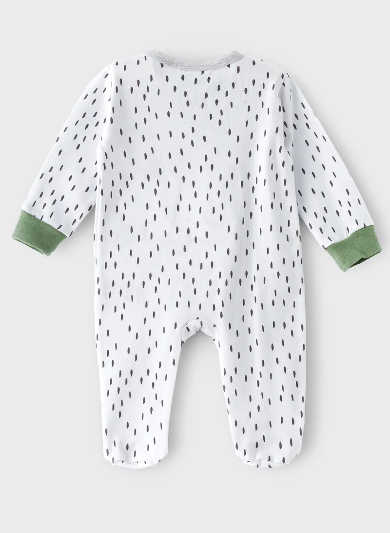 Boo Boo BooBoo Kids Jungle Range 2 Pc Interlock Sleepsuit + Hat set