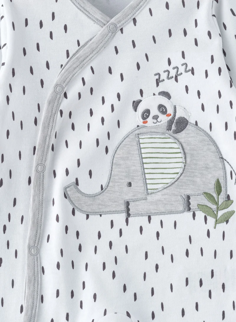 Boo Boo BooBoo Kids Jungle Range 2 Pc Interlock Sleepsuit + Hat set
