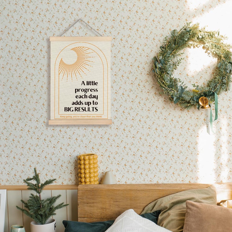 Supwhd Boho Positive Affirmations Wall Decor, Inspirational Add Up to Big Results Office Wall Art, Motivational Quotes Wall Art for Office Classroom Home, 12x16 - Image 2