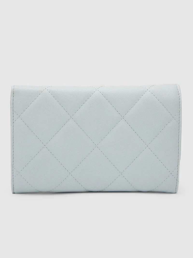 جلو باص حقيبة كروس بودي نسائية زرقاء من جلوبس بنقوش بارزة