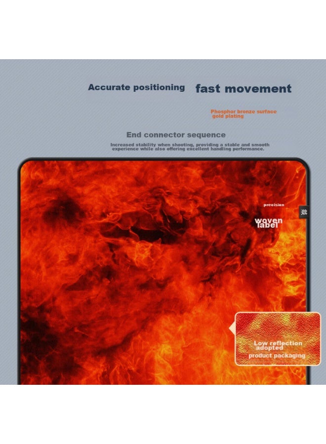 Lesailes Feidun Lesailes Mouse Pad, E-sports Fps Smooth, Random Texture Fine Surface Jacquard Mouse Pad, Large Size With Locked Edges, Computer Desk Pad, Muan, 480*400*5mm - Image 3
