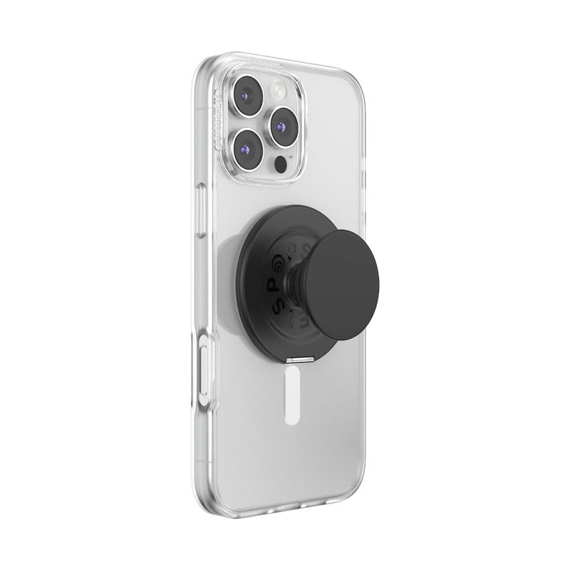 PopSockets Kick-Out Grip for MagSafe, Adjustable Kickstand for Portrait or Landscape, Magnetic Stand, Black - Black - Image 3
