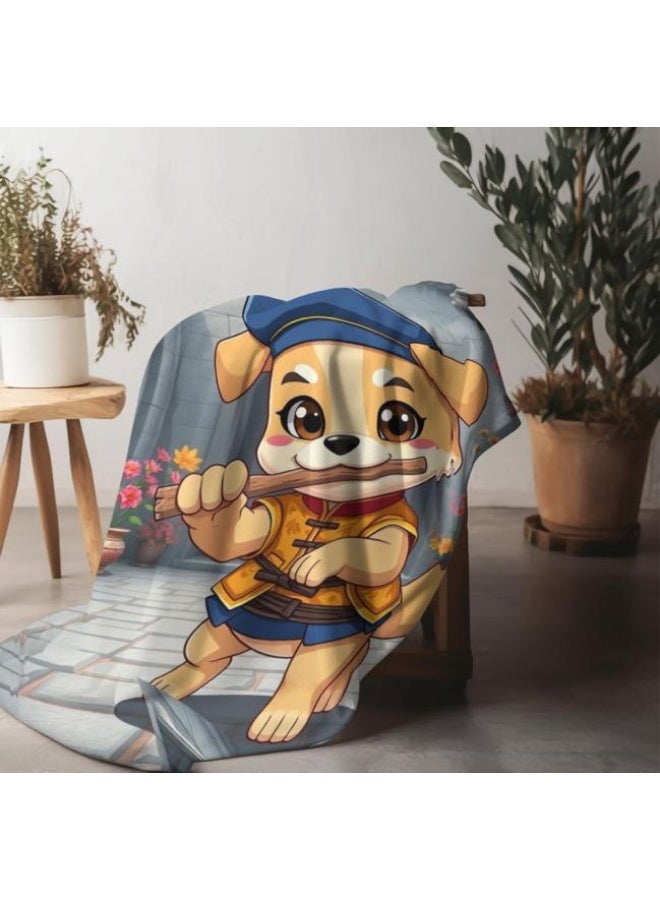 عام بطانية رقيقة من الفانيلا الكرتونية للأطفال أو الطلاب (دافئة ومريحة ومناسبة للنوم والألعاب) 100 سم * 150 سم - 100 - Image 5