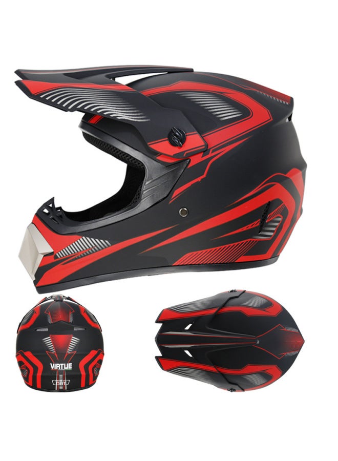 Red Track Off-road Helmet Small Off-road Helmet Racing Light Mountain Helmet Hot Helmet