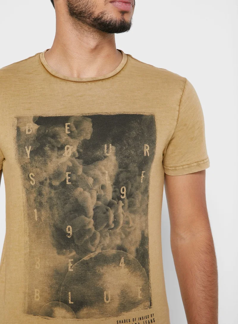 SALSA Graphic Crew Neck T-Shirt