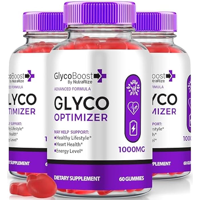 NutraRize (3 Pack) GlycoBoost Gummies, Official Glyco Boost Glyco Optimizer Gummy, All Natural Formula to Maintain Stable Healthy Levels and Overall Wellness, Premium GlycoBoost Gomitas Review (180 Gummies) - Image 1