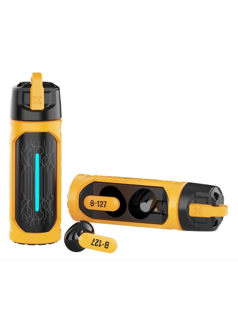 TRANSFORMERS Transformers TF-T11 TWS Wireless Headphones Bluetooth 5.4 Bumblebee Yellow Game Sports  - Image 2