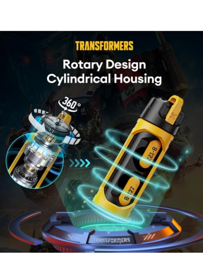 TRANSFORMERS Transformers TF-T11 TWS Wireless Headphones Bluetooth 5.4 Bumblebee Yellow Game Sports  - Image 5