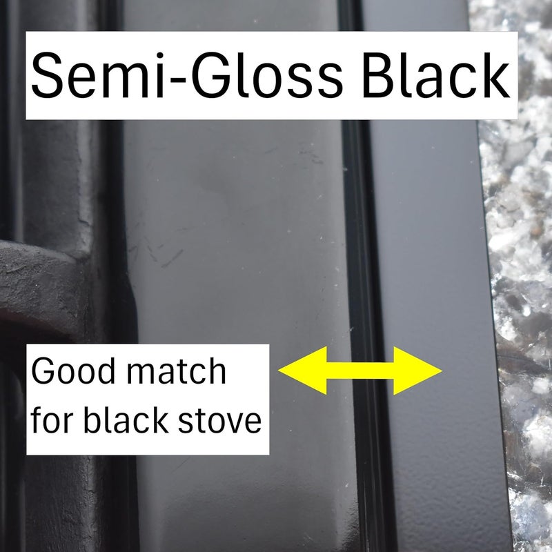 TrueGem Store Stove Gap Covers - 25.4", Black, Stainless Steel - Image 5