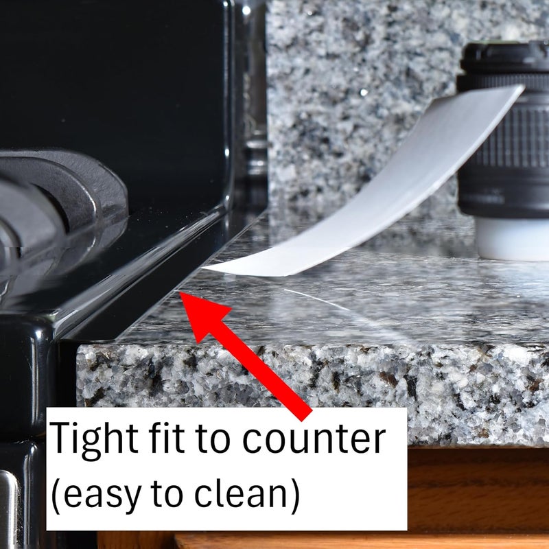 TrueGem Store Stove Gap Covers - 25.4", Black, Stainless Steel - Image 3