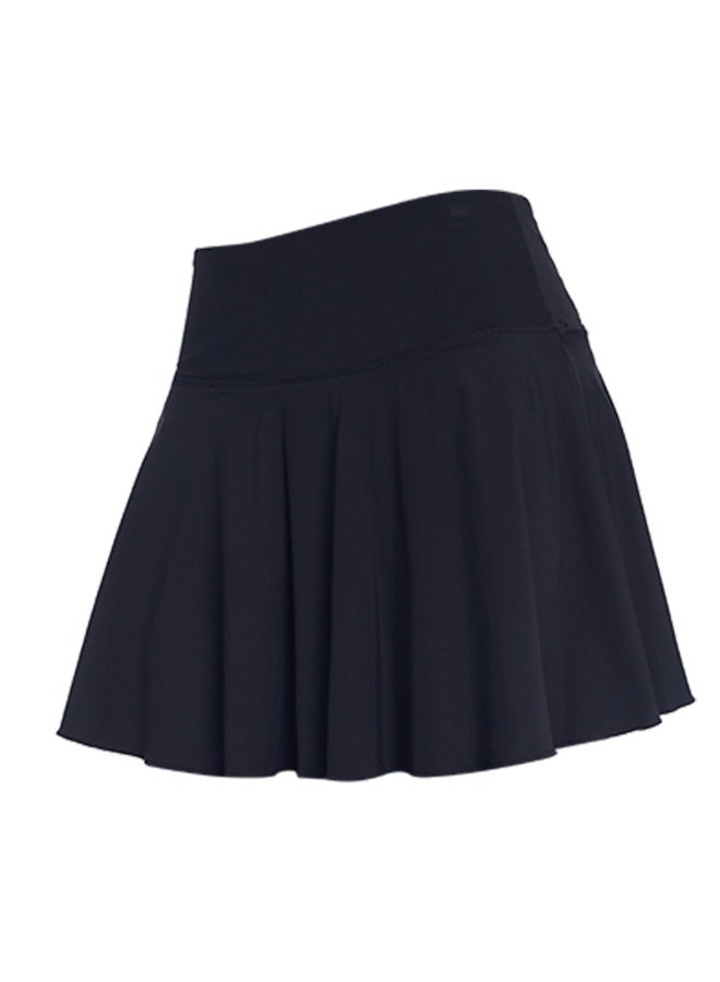 Wrinkled Yoga Skirt Women's Summer High Waist Pocket Skirt Sports Skirt Solid Color Running Training Quick drying Tennis Skirt  - Image 1