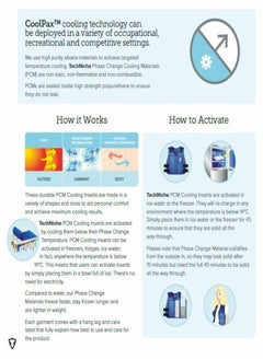 TECHNICHE 6626 Phase Change Cooling Vest, Blue  - Image 5