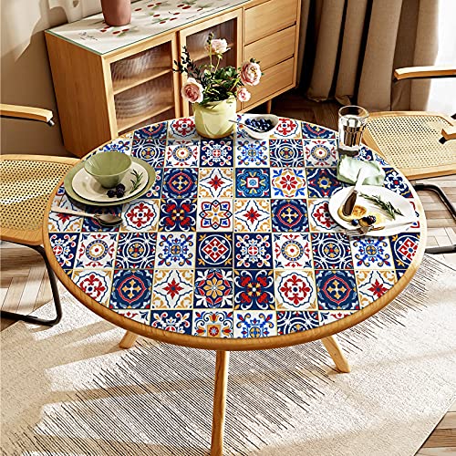 Kitico 17.7" X118.1"Pattern Contact Paper Removable Peel and Stick Wallpaper Colorful Tile Self Adhesive Wallpaper Vinyl Waterproof Easy to Clean for Cabinets Countertop Kitchen Backsplash Shelf Drawer Liner - Image 5