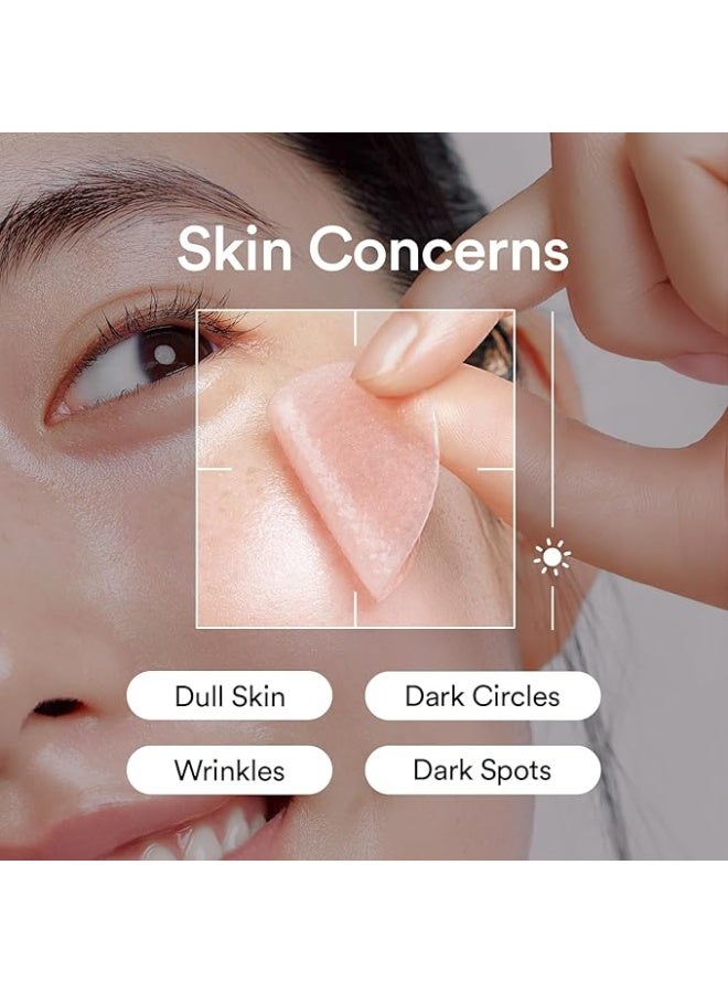 Abib PDRN Retinal Eye Patch Glow Jelly Under Eye Patches Puffy Eyes Dark Circles Anti Wrinkle Collagen Caffeine Niacinamide 60 Patches - Image 2